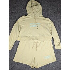 Pride Target 2 Piece Shorts 2X Crop Hoodie 1X Not A Phase Yellow Not a Phase